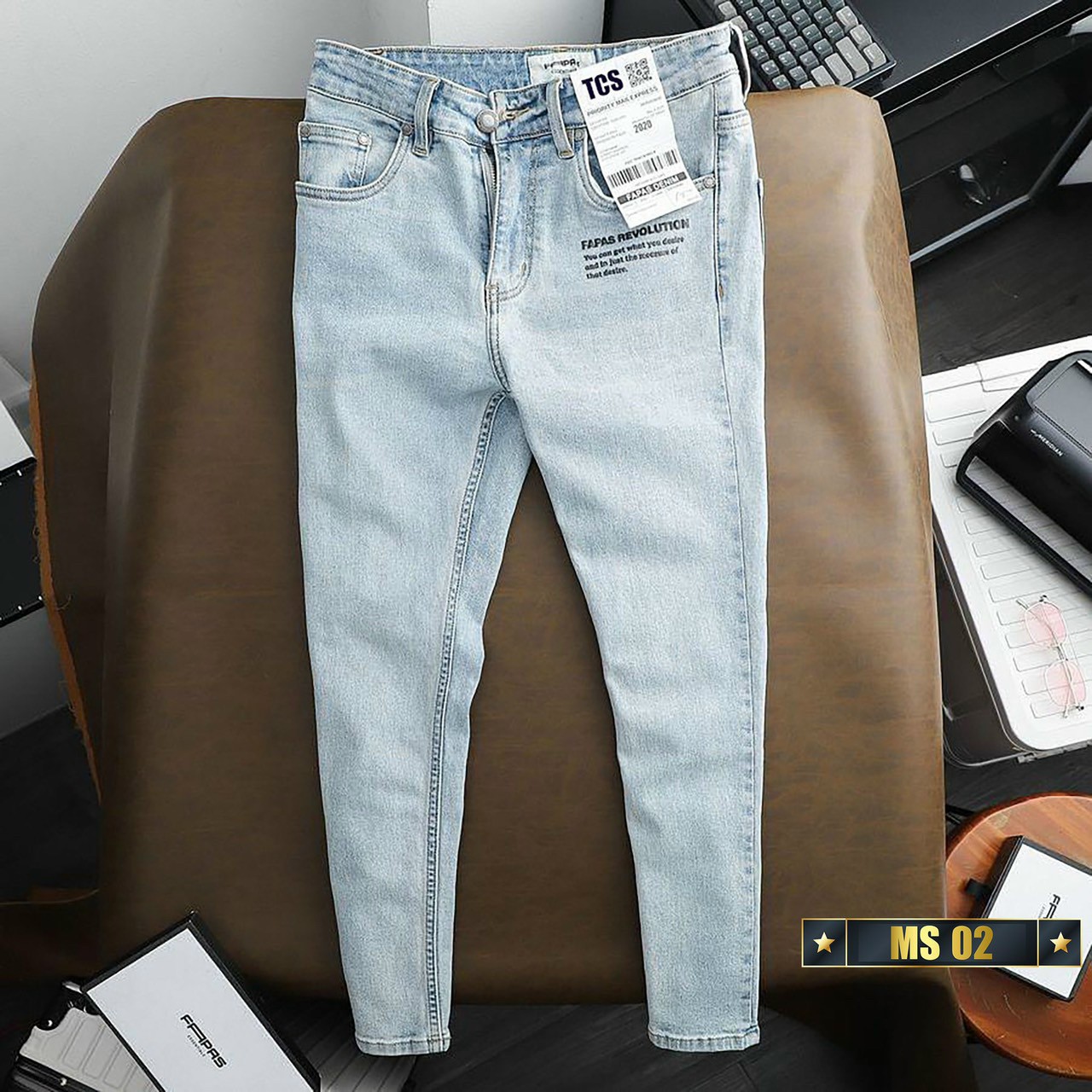 Quần jeans nam trơn màu xanh cao cấp hàn quốc, chất liệu jean mềm, dày dặn, co giãn tốt, chuẩn men siêu rẻ và đẹp (size 28-34) Menshopps Jean17