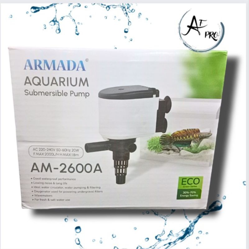 Pompa Kolam Aquarium Submersible Pump ARMADA AM 2600A