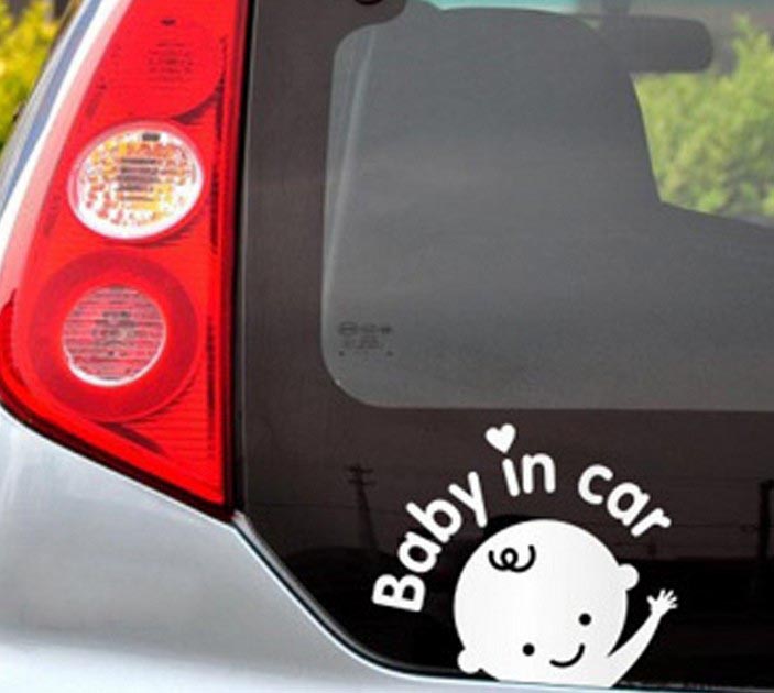 Decal "Baby in car"