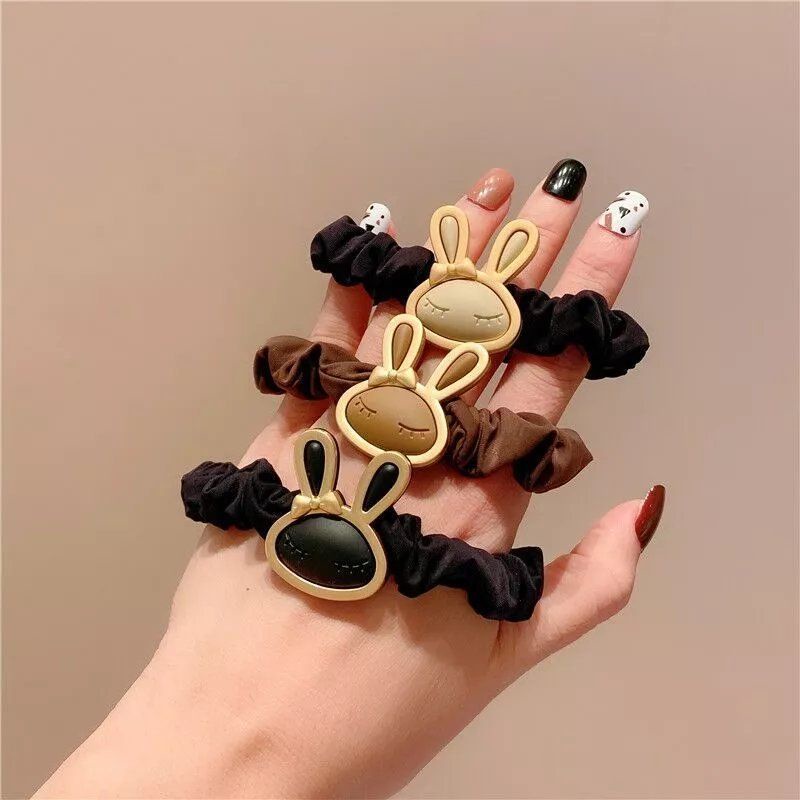 Dây Cột Tóc Hình Thỏ Dễ Thương Phong Cách Hàn Quốc