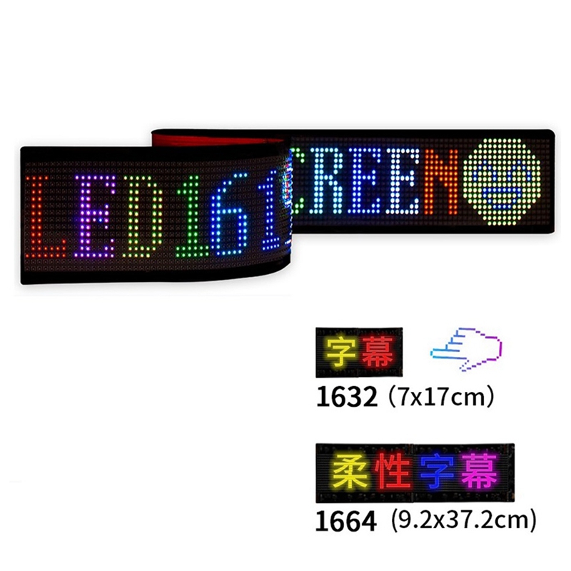 (ZNDG) LED Pixel Panel,USB 5V Flexible LED Module RGB Scrolling Text Animation Display,Bluetooth APP