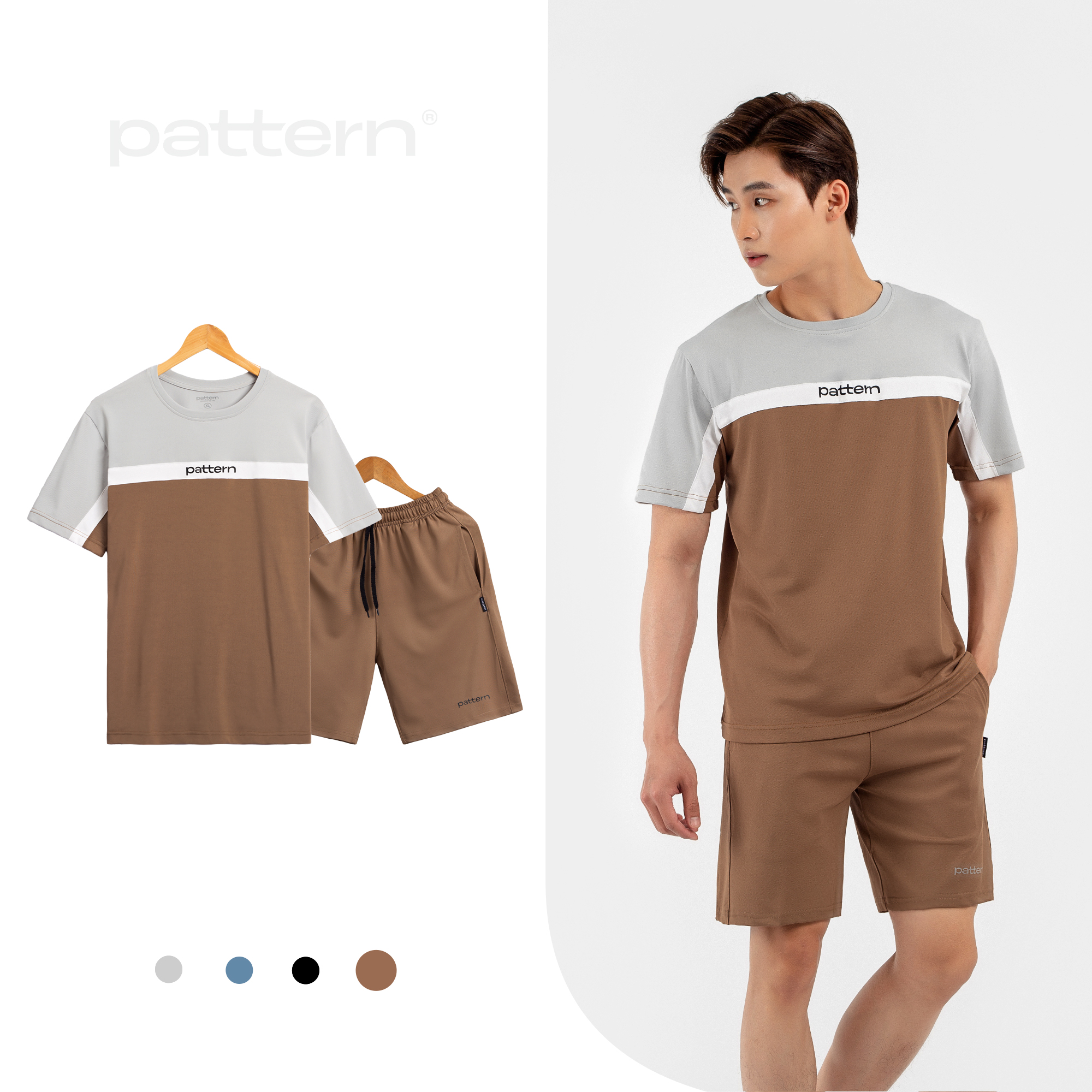 Bộ quần áo nam PATTERN THE 1992 phối sọc ngang