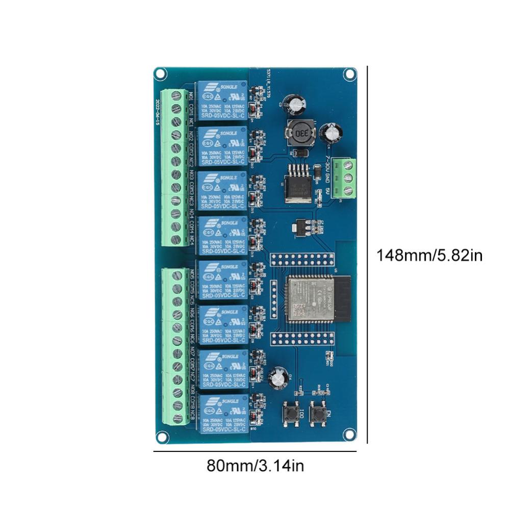 【ANENG】ESP32 WIFI Bluetooth-compatible BLE Relay Module 1/2/8 Channel Power Supply Module ESP32-WROOM Development Board