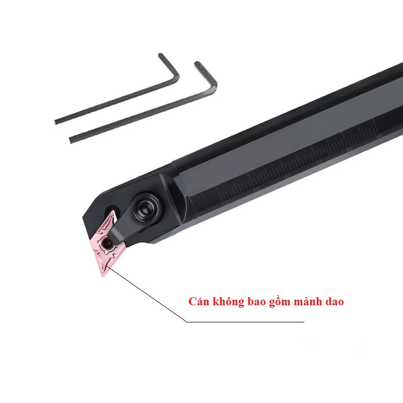 Cán dao tiện lỗ góc 95 độ lắp mảnh D15 (DNMG150404), Cán phi 20 (S20R-MDUNR15), phi 25 (S25S-MDUNR15).