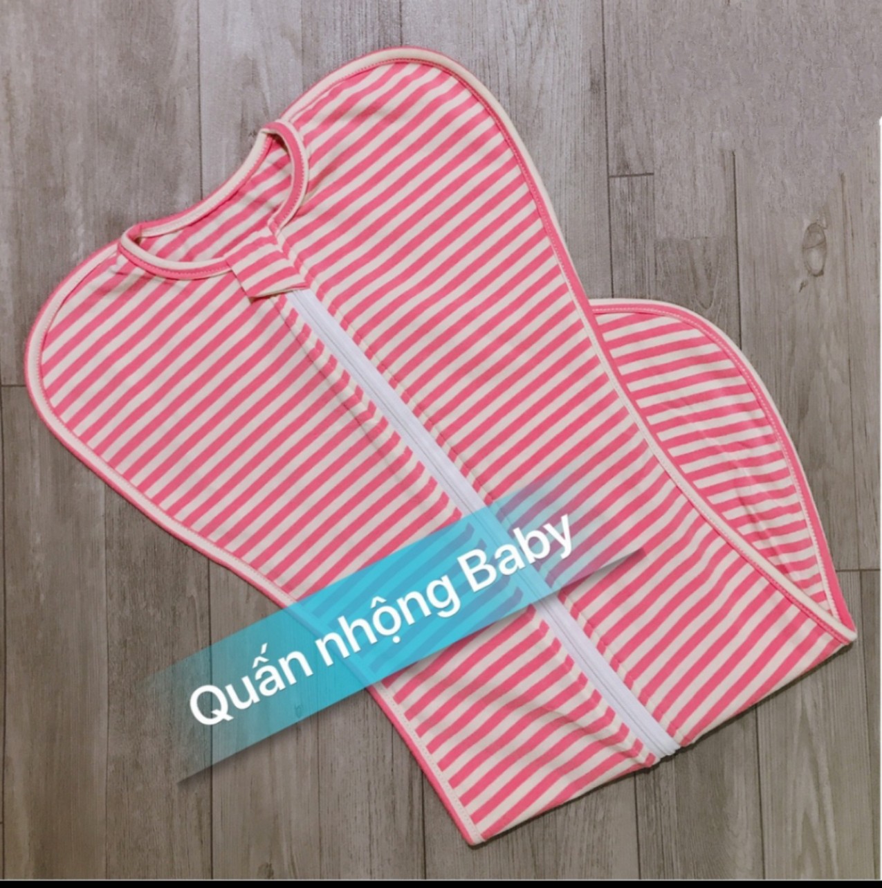 Nhộng chũn cotton cao cấp,khóa kéo 2 chiều cho bé
