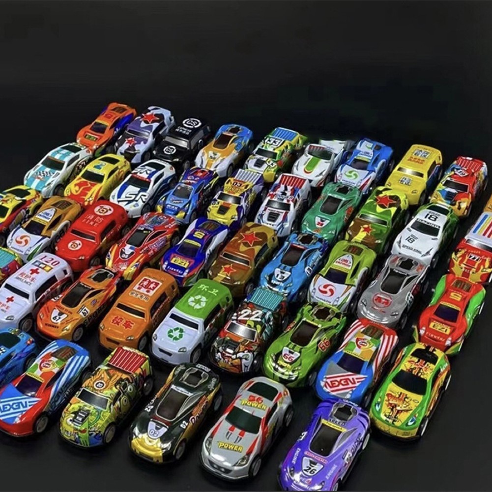 3Pcs Car Models Childrens Toys Boy Alloy Pull Back Inertia Mini Car Models
