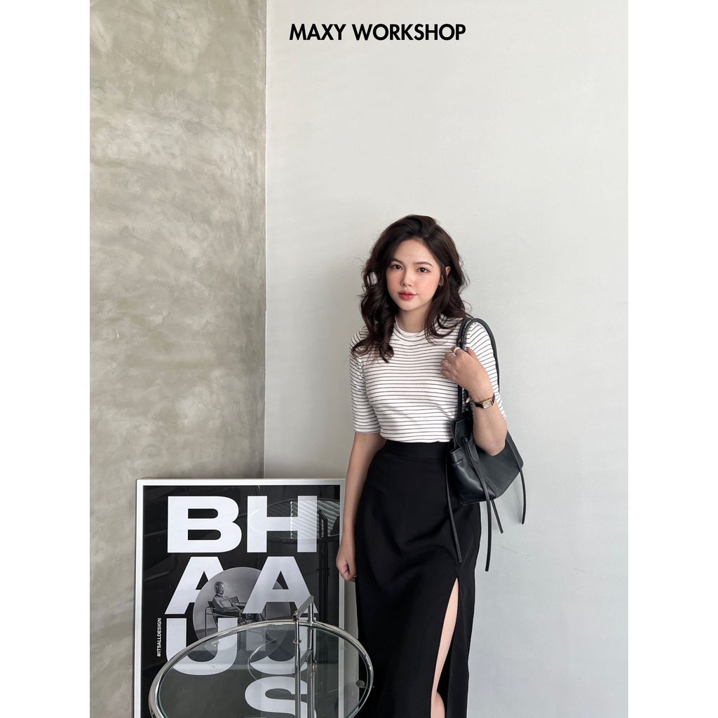 Chân váy dài xẻ cao Cutout Skirt Maxy Workshop