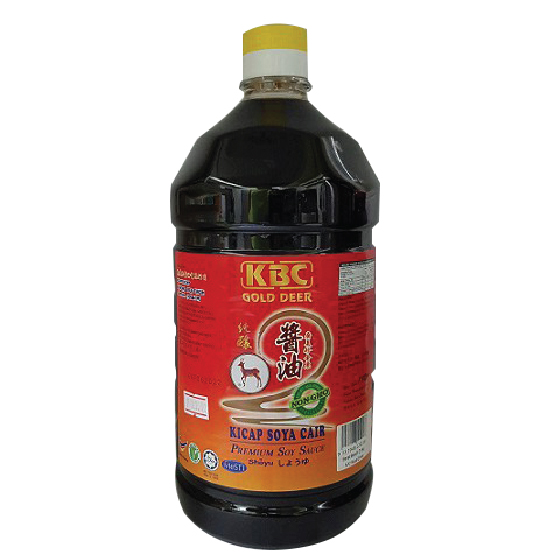 KBC Sos Soya/Soya sauce (2.6Kg Premium/Light Gold Deer Soy Sauce