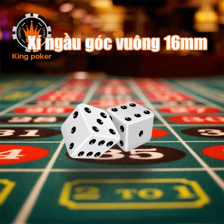 Combo 10 viên xí ngầu vuông size 16mm 19mm