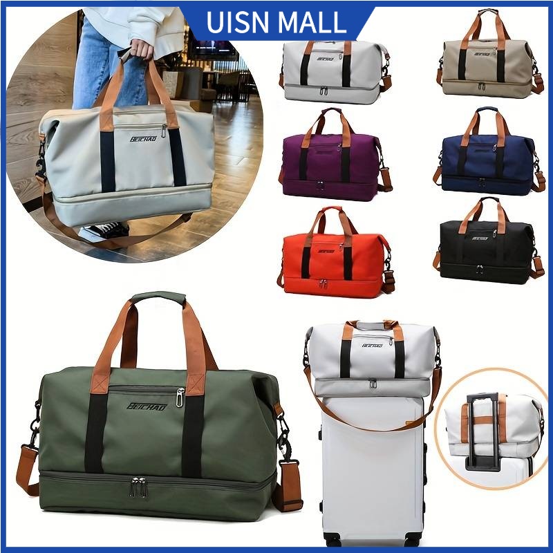 UISN #2833 Travel Bag Women Men Korean Large Capacity Duffle Gym