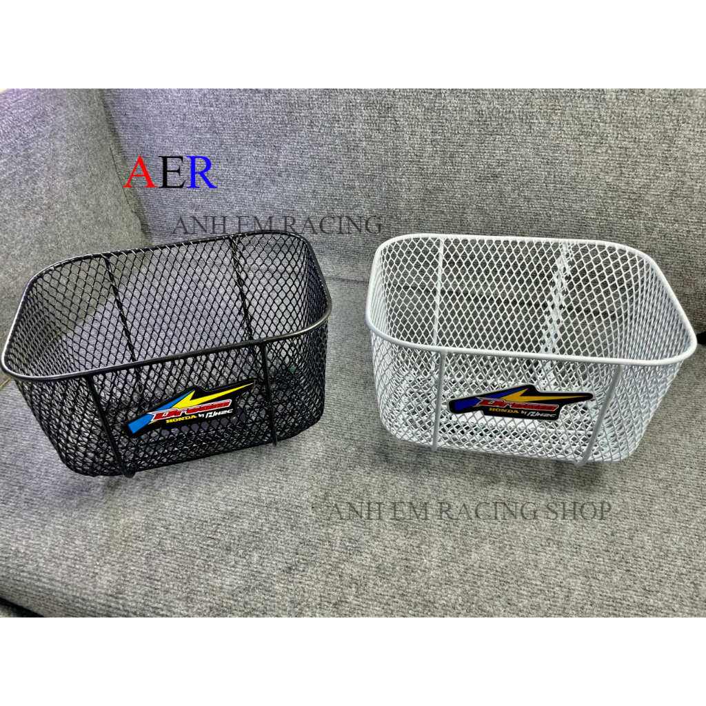 Rổ Wave lớn, Wave nhỏ, DREAM tem H2C ĐEN TRẮNG CỨNG CÁP CHẮC CHẮN