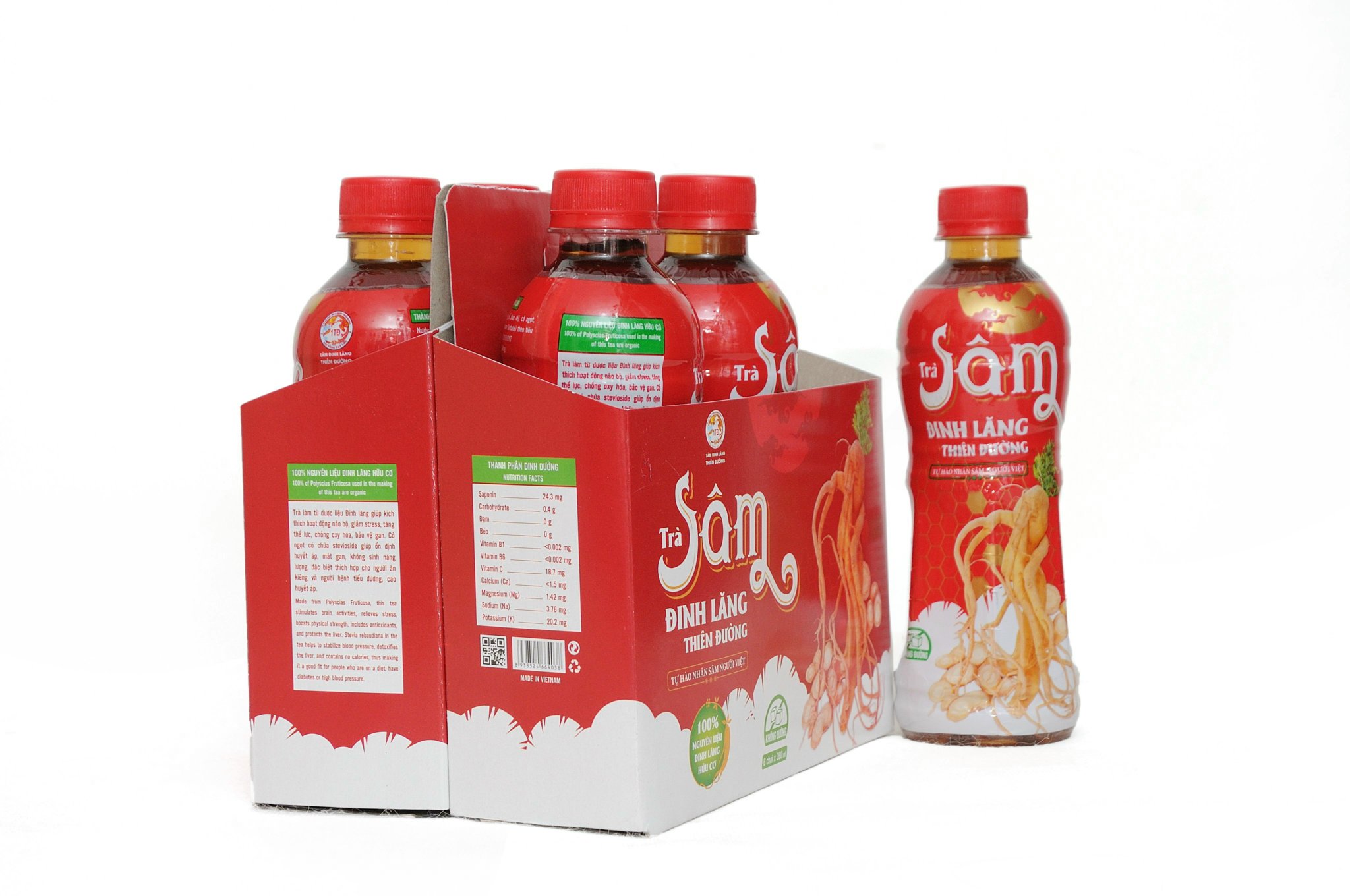 Nước sâm đinh lăng ( Lốc 6 chai)