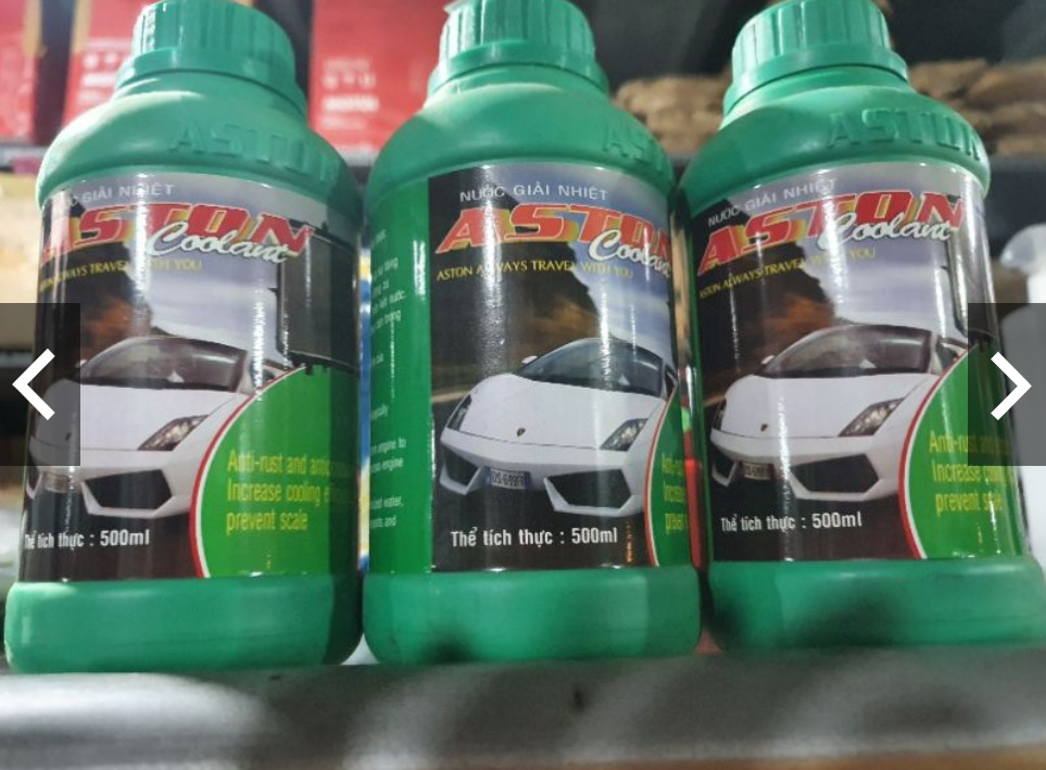 [HCM]Nước làm mát động cơ Aston 500ml xanh