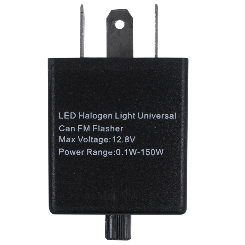 Motorcycle 3 Pin Adjustable Electronic Led Flasher Relay For Car Turn Signal Blinker Light