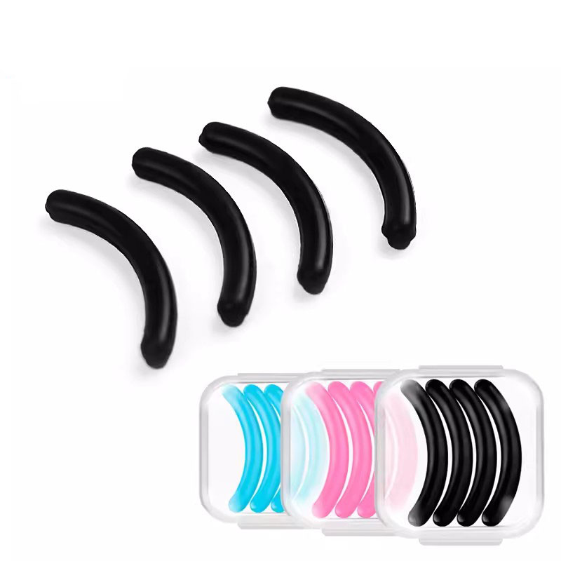 Dorisna 4pcs/box Eyelash Curler Replacement Pads Universal Type Curling High Elastic Rubber Pad Beauty Tool Makeup