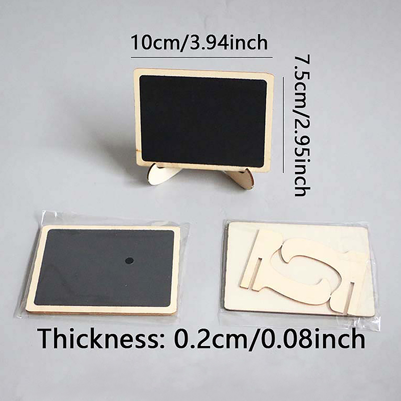 10PCS%20Mini%20Chalkboard%20Signs%20With%20Easel%20Wedding,%20Birthday%20Parties,%20Message%20Board%20Signs%20And%20Event%20Decor%20Wooden%20Place%20Cards%20-%20Image%207