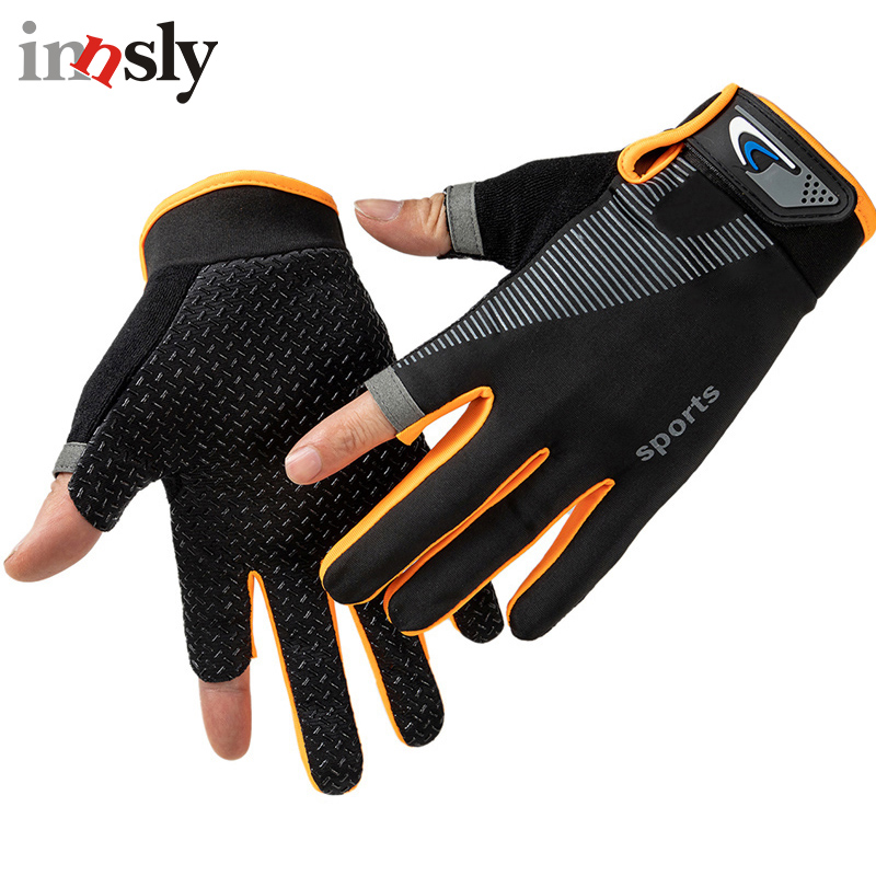Summer Cycling Gloves for Men Ice Silk Sun protection Half finger