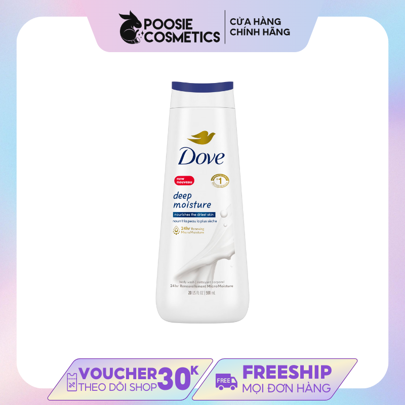 [Hàng Mỹ] Sữa tắm Dove Deep Moisture Liquid 680ml