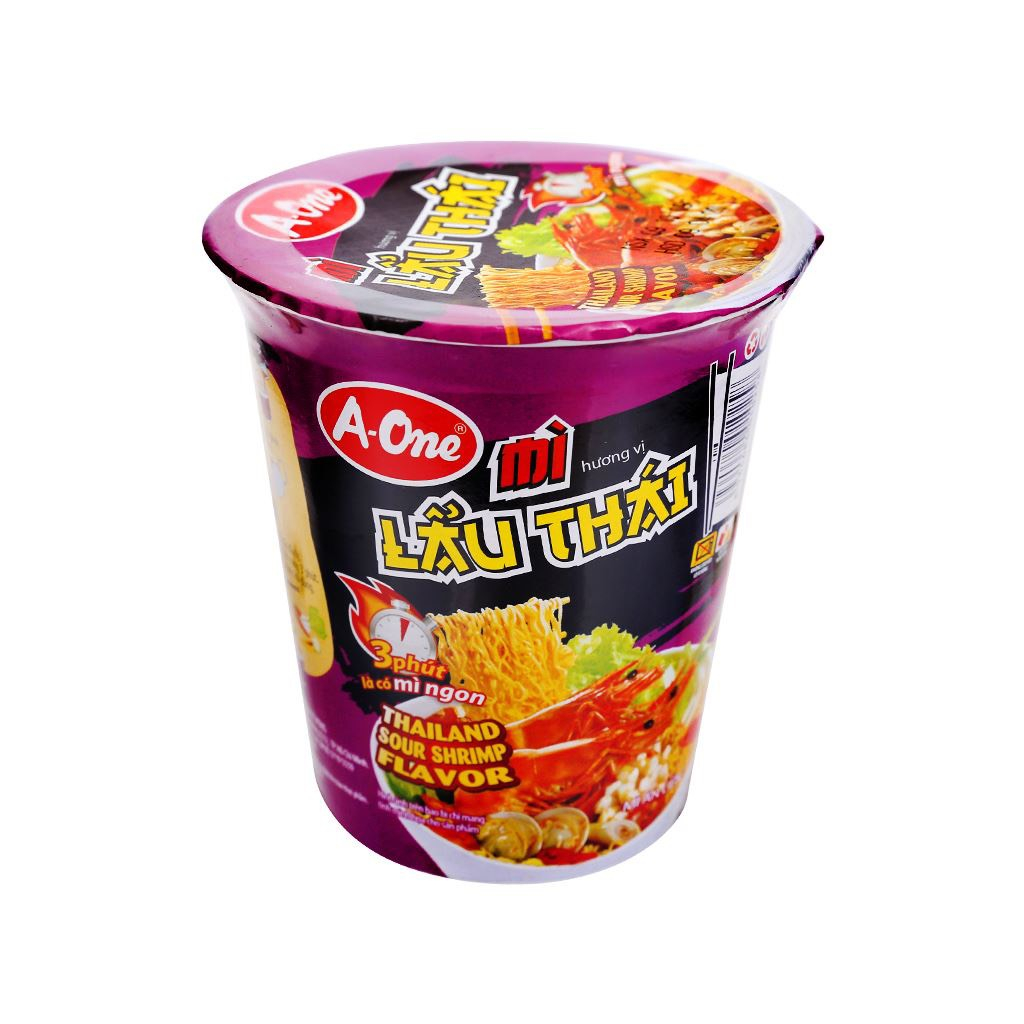Combo 3 Ly Mì A-One Ly nhiều hương vị