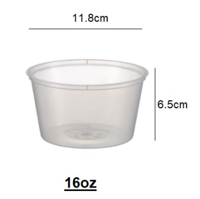 [10pcs/50pcs/PKT] PP Microwavable Injection Container / @PP Round ...