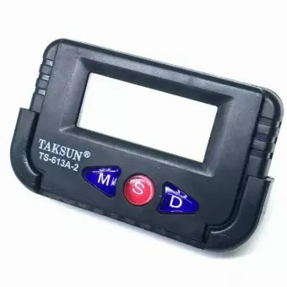 KINGZIDA KD-613A-2 Car Dashboard Alarm Clock And Stopwatch With Flexible Stand - Black - Wall Clock.