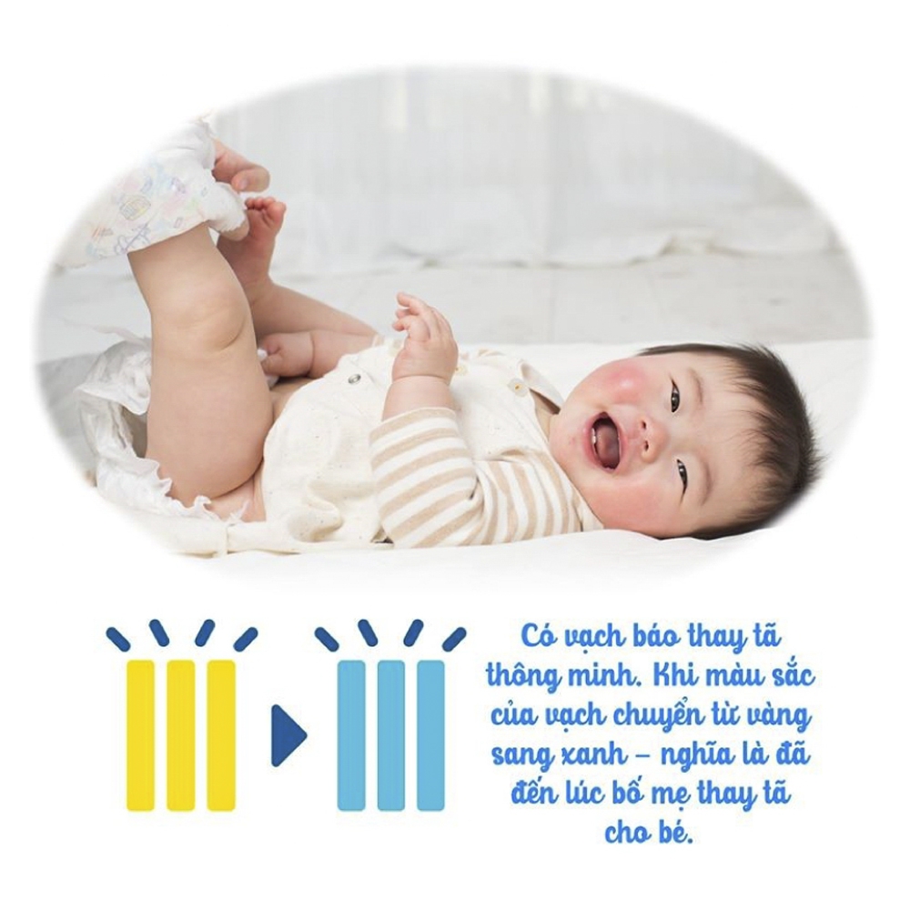 Tã dán Nhật Bản cao cấp Genki (M, 64 miếng)