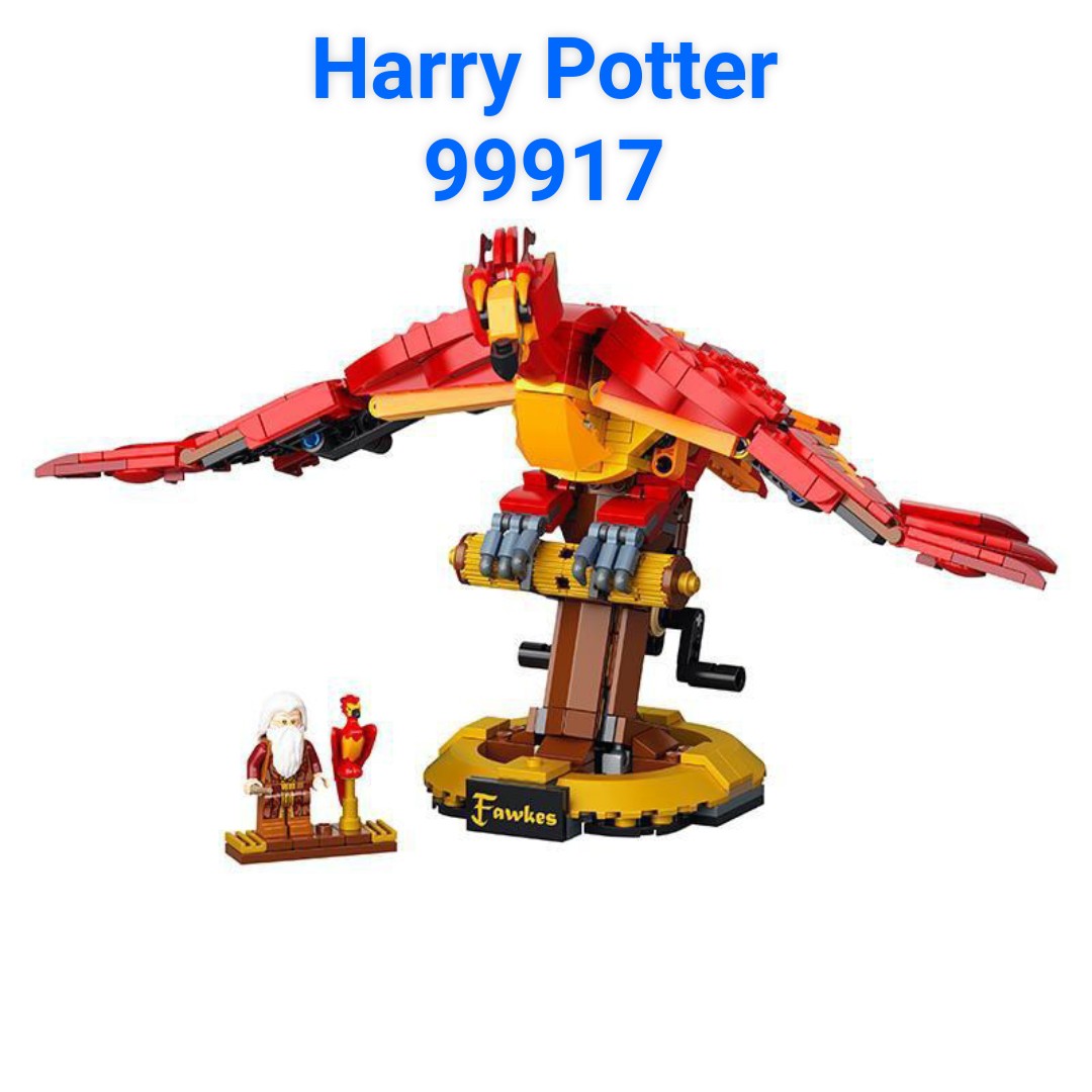 Bộ lắp ghép 76394 - X 99917 ( Xếp Hình Phượng Hoàng Lửa Của Dumbledore Phoenix 606 Mảnh )