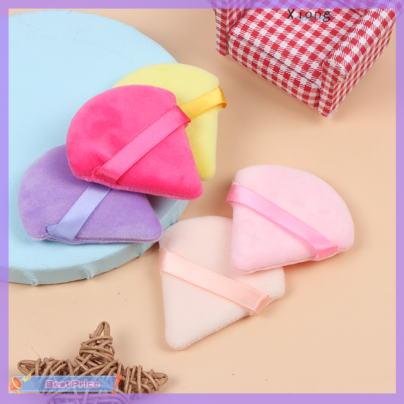 Xiong Cosmetic Puff Triangle Velvet Foundation Mini MakeUp Sponge Puffs MakeUp Tool