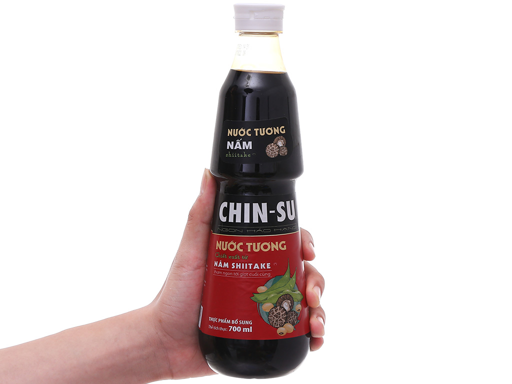 Nước tương Chinsu nấm ShiitakE chai 700ml