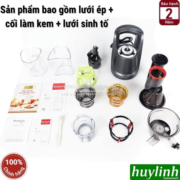 [HCM][Trả góp 0%]Máy ép trái cây tốc độ chậm Kuvings NS-321CBM2 - Hàn Quốc (có cối làm kem và sinh tố)