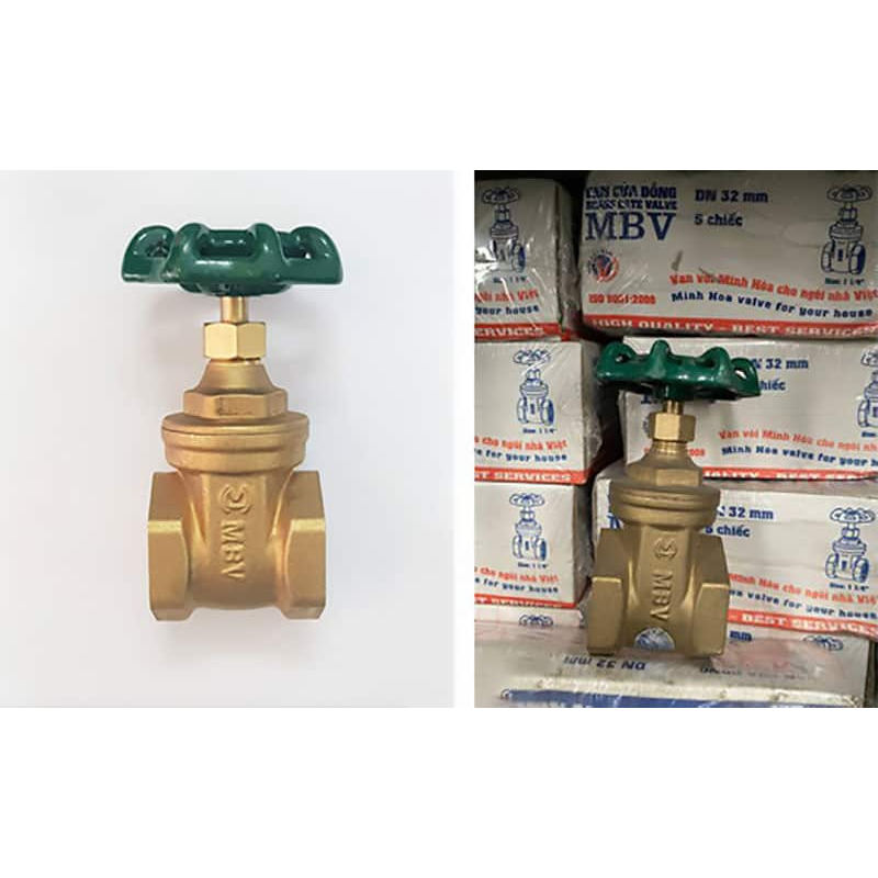 Van cửa đồng, van khoá nước tổng dn15 dn20 dn25 dn32 dn40 dn50 mình hoà chính hãng.