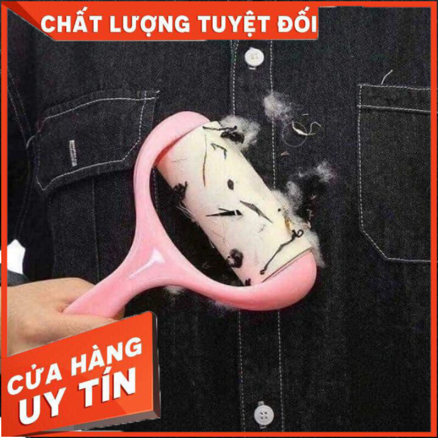 Cây lăn bụi quần áo kèm 2 lõi thay thế (có bán lõi riêng)