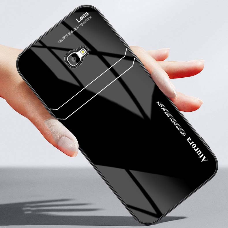 Ốp lưng samsung j7 prime, j7 pro, j7 plus mặt lưng kính cường lực sáng bóng
