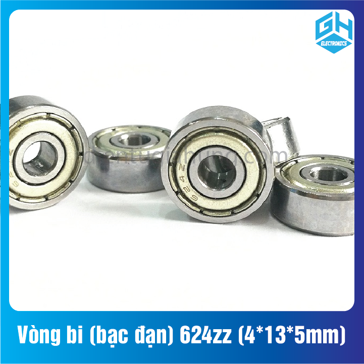 Combo 1 cặp 2 cái Vòng bi (bạc đạn) 624zz loại (4*13*5mm)