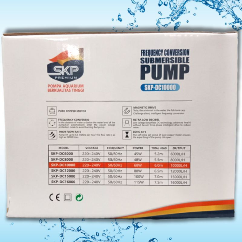 Pompa Kolam Submersible Pump SKP DC 10000