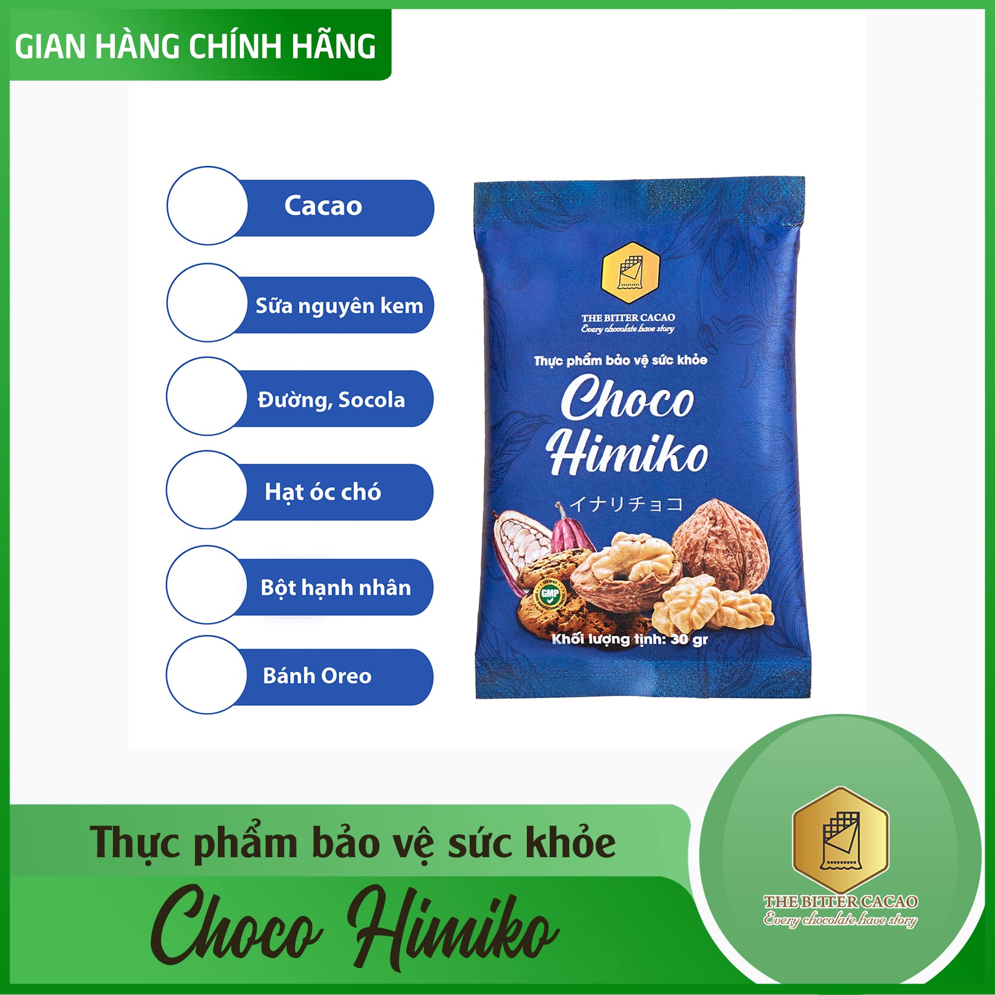 Bột cacao tăng cân cân himiko choco - hãng phân phối chính hãng - ảnh sản phẩm 7