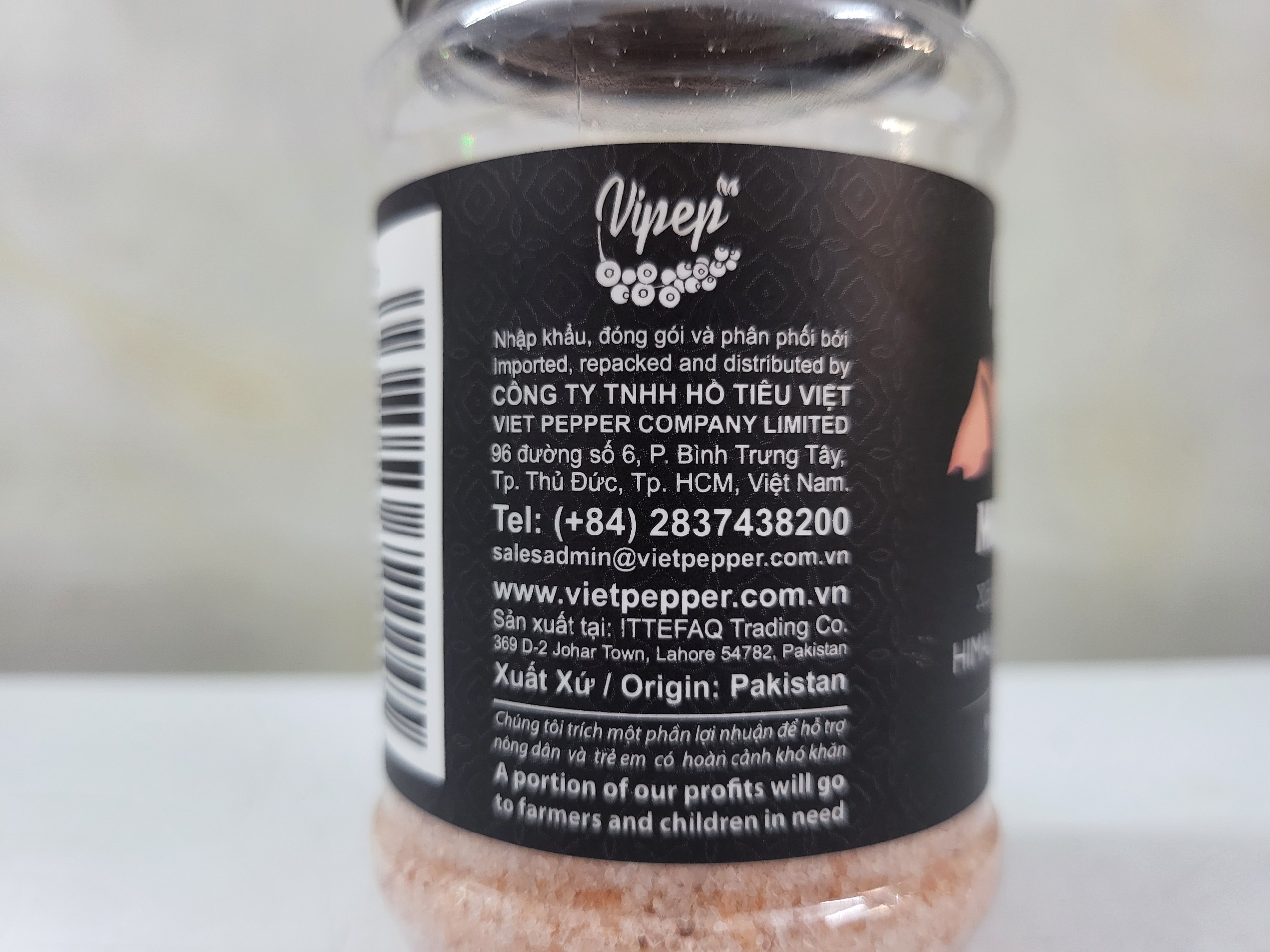 [Hộp nhỏ 200g – MỊN] Muối hồng [Pakistan] VIPEP Hymalayan Pink Salt (bph-hk)