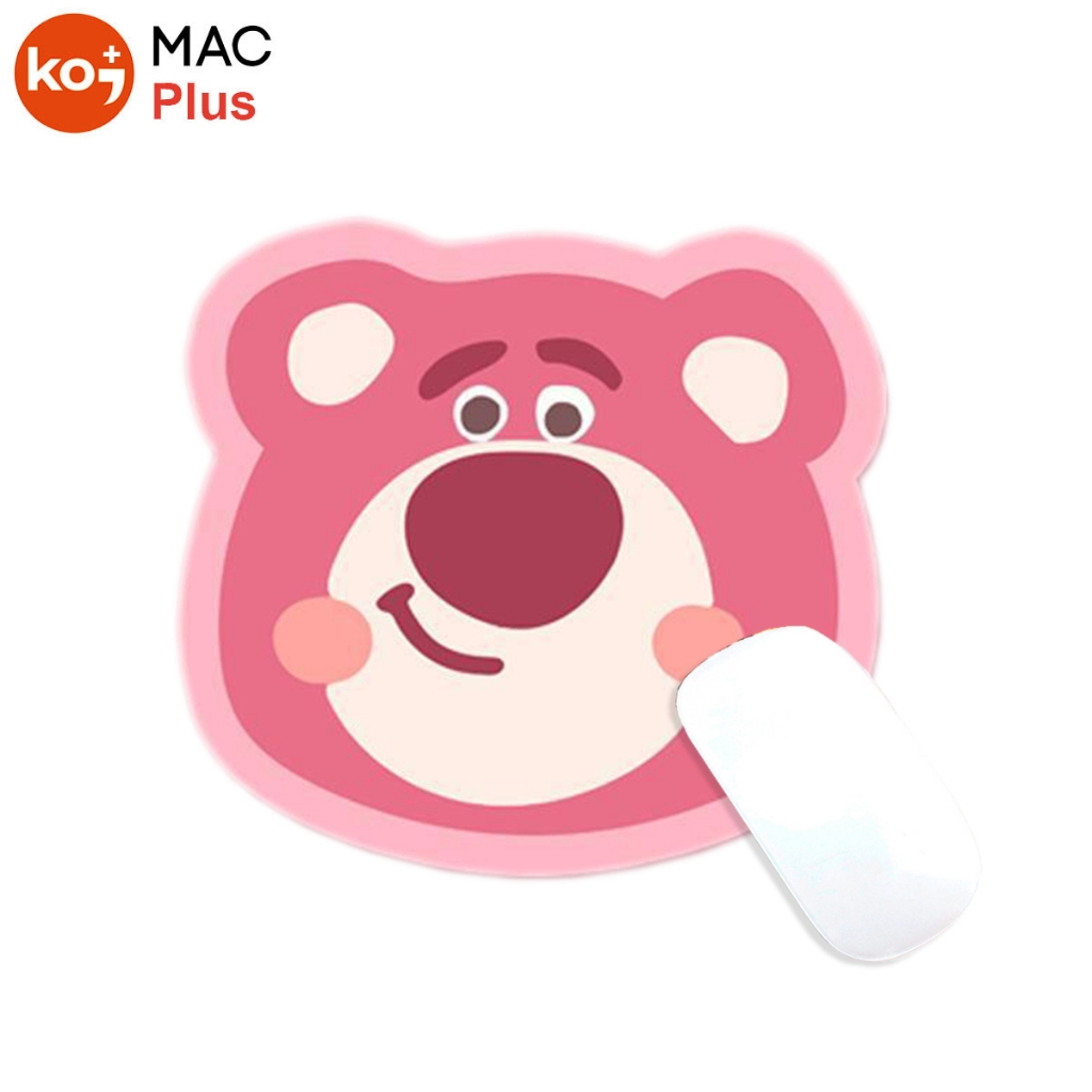 Lót di chuột miếng nhỏ hình gấu siêu cute chất liệu cao su chống trượt