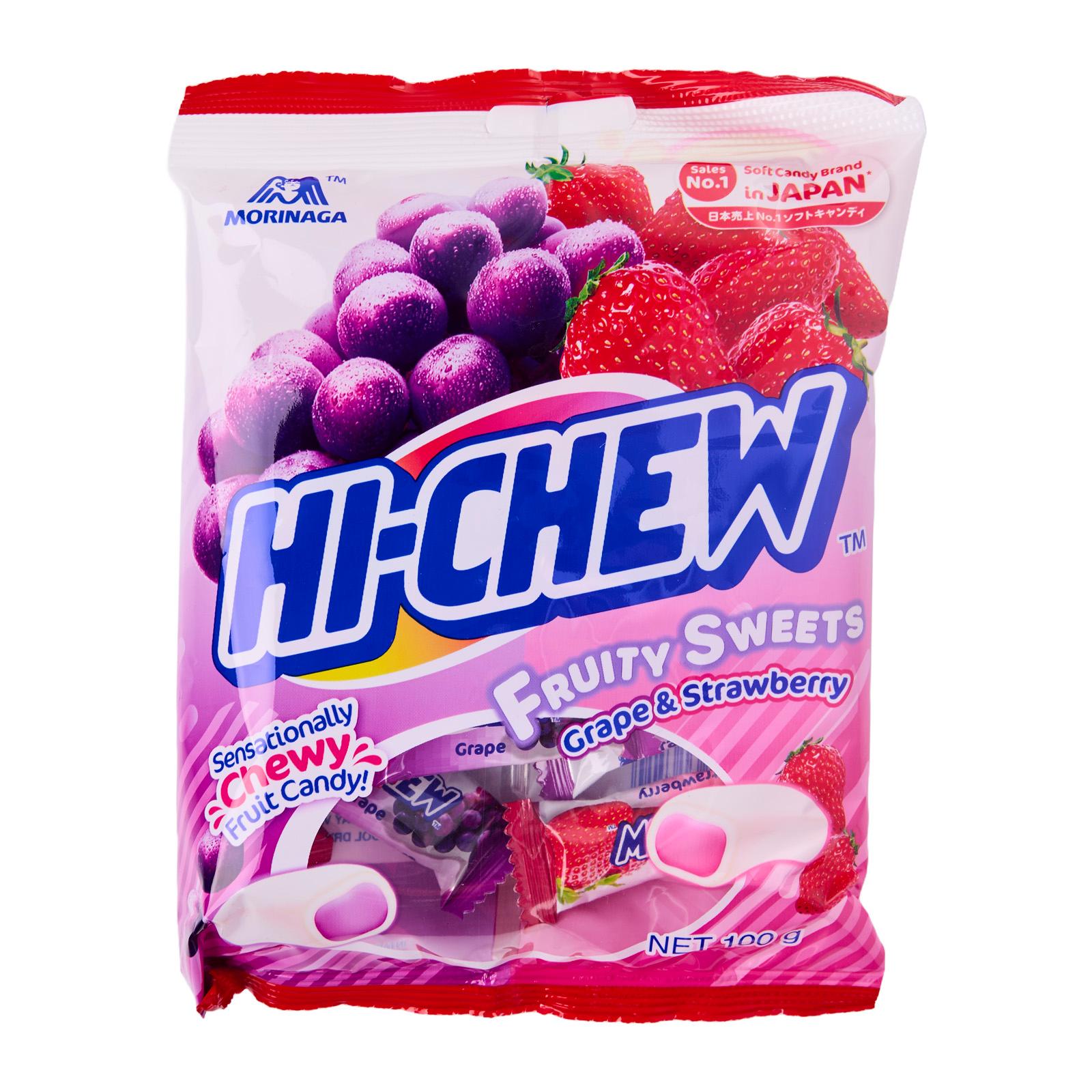 HI-CHEW Grape And Strawberry Chewy Candy Mix Bag 100G | Lazada