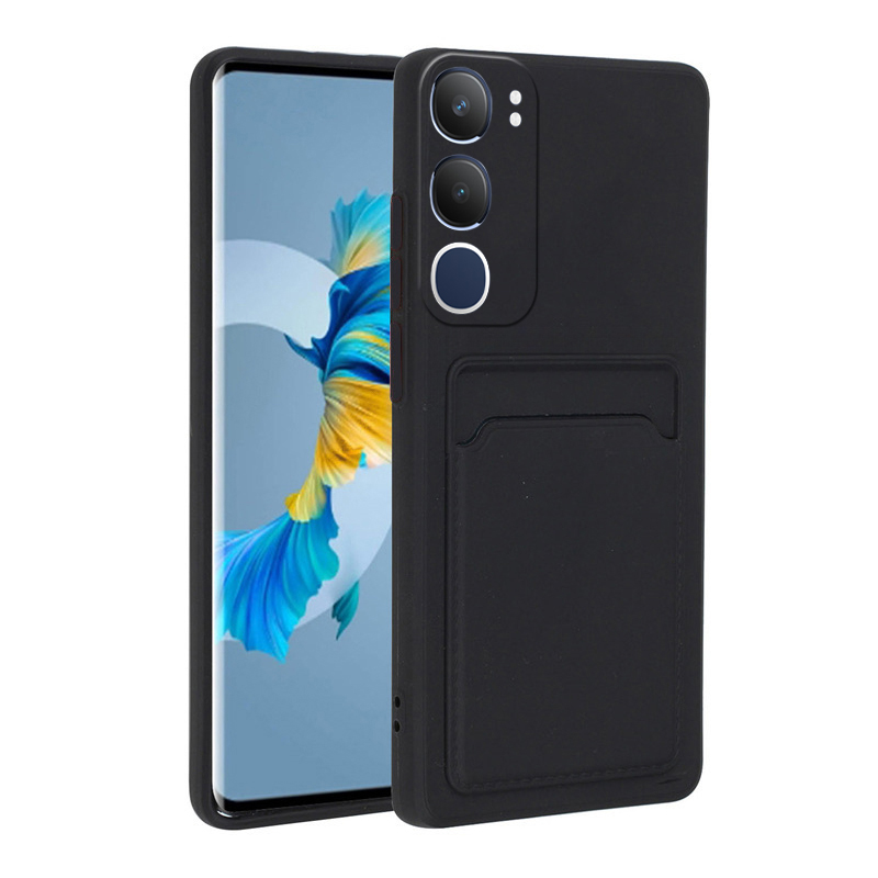 Phone case For Vivo Y19S Back cover Card Slot Card Silica Gel Soft Holder Wallet Case For Vivo Y19S Cover cases.