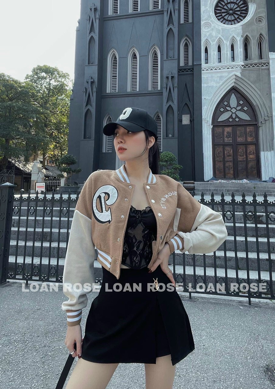 Áo Khoác Bomber Nữ Form Lửng, Áo Khoác Bomber Form Lỡ Chữ Lưng nhiều màu