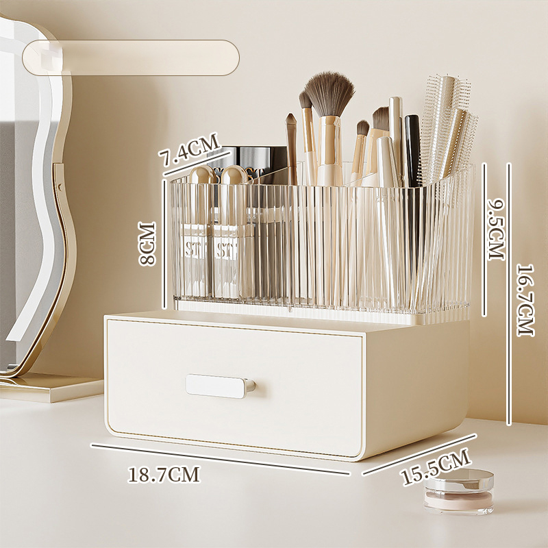 Cosmetics storage box Student dormitory desktop storage rack skin care products makeup storage rack transparent storage rack