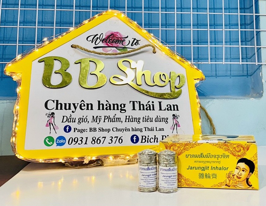 (Màu Bạc) 01 Ống Hít Jarungjit Xoang Mũi Dị Ứng Thái Lan