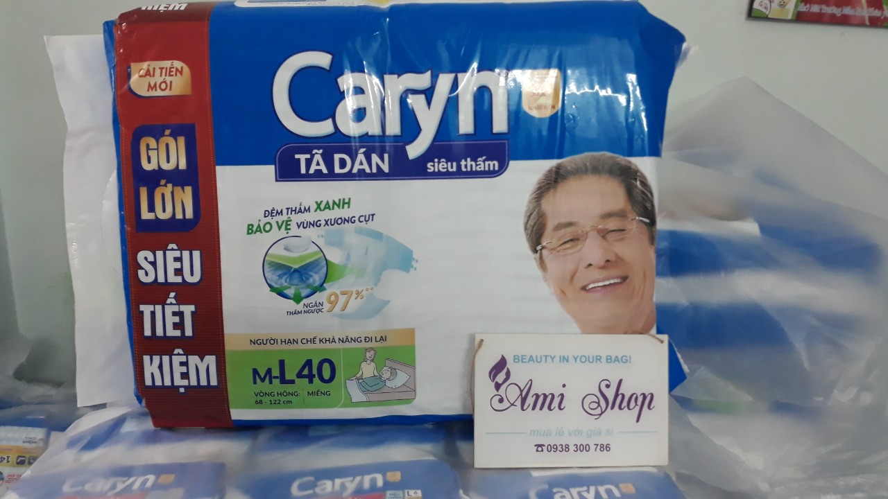 Tã dán người lớn Caryn M40/L40/XL20