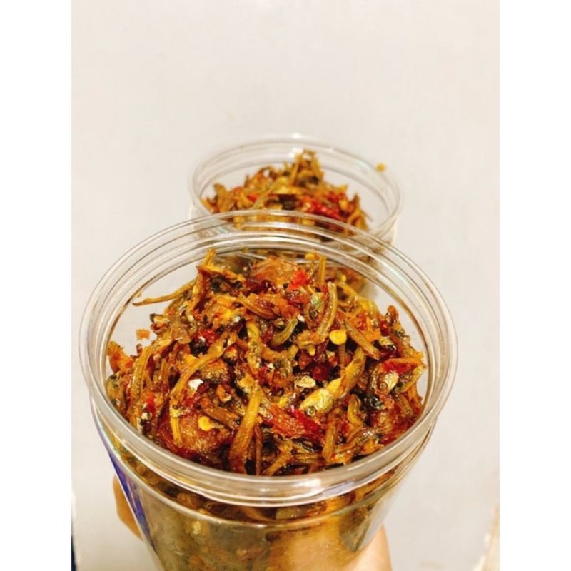 Cá Cơm Rim Sẵn - Cá Cơm Rim Tỏi Hũ 300gram