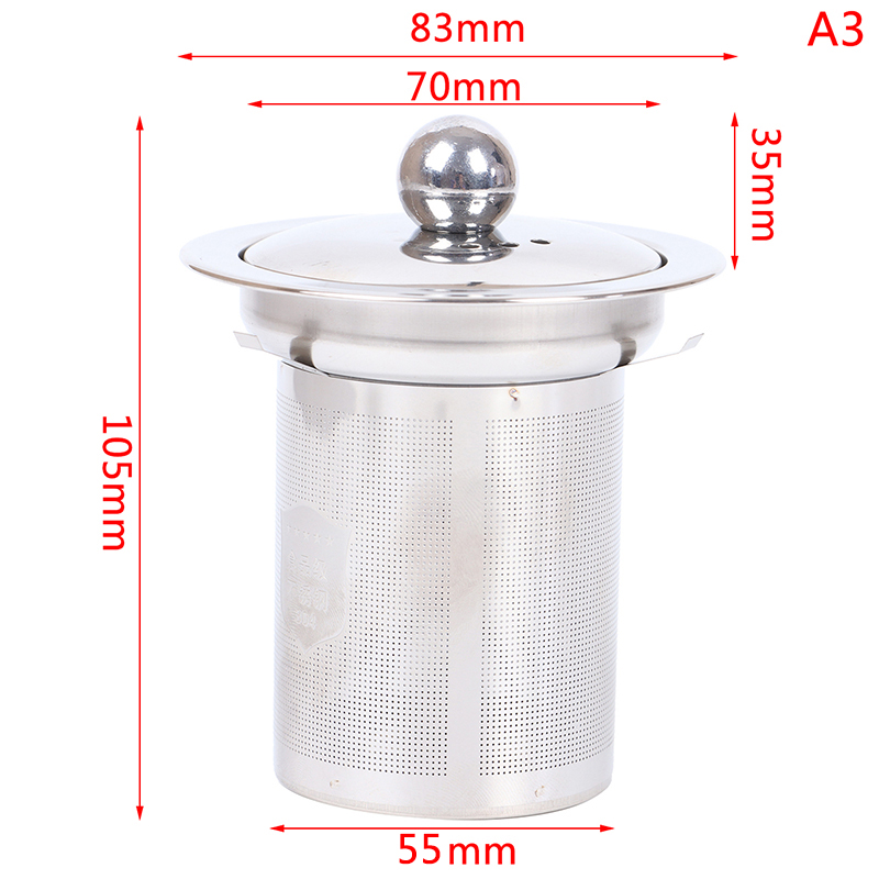 Reusable Stainless Steel Tea Strainer Mesh Infuser Basket Loose Tea Leaf Infuser
