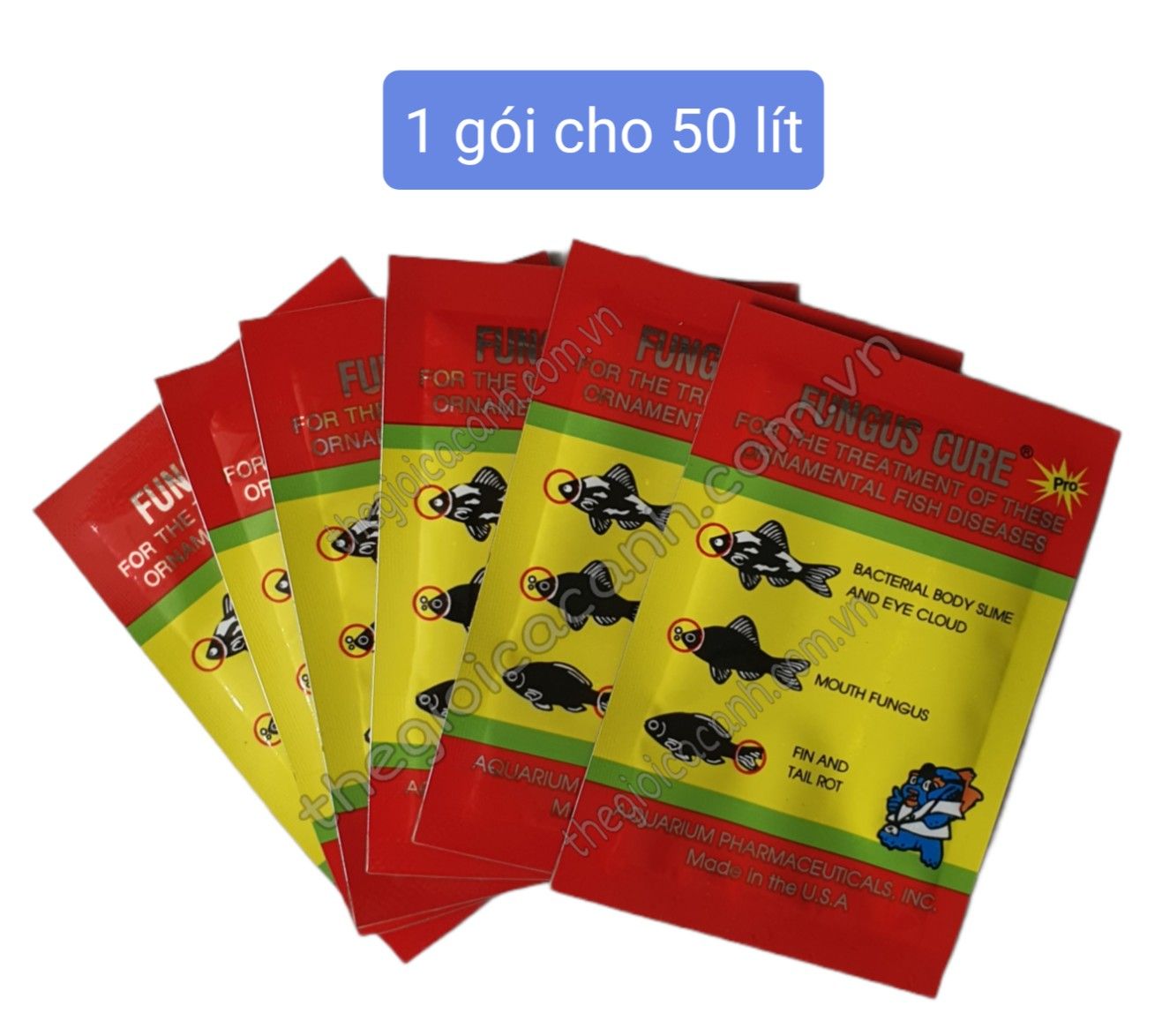 Fungus cure hỗ trợ cho cá cảnh 1 gói a334