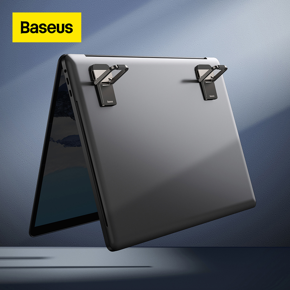 Baseus Ultra Slim Laptop Stand For Xiaomi Lenovo Laptop Multi-Purpose Desktop Kickstand Bracket Mini Cooling Stand Feet For Macbook Air Pro