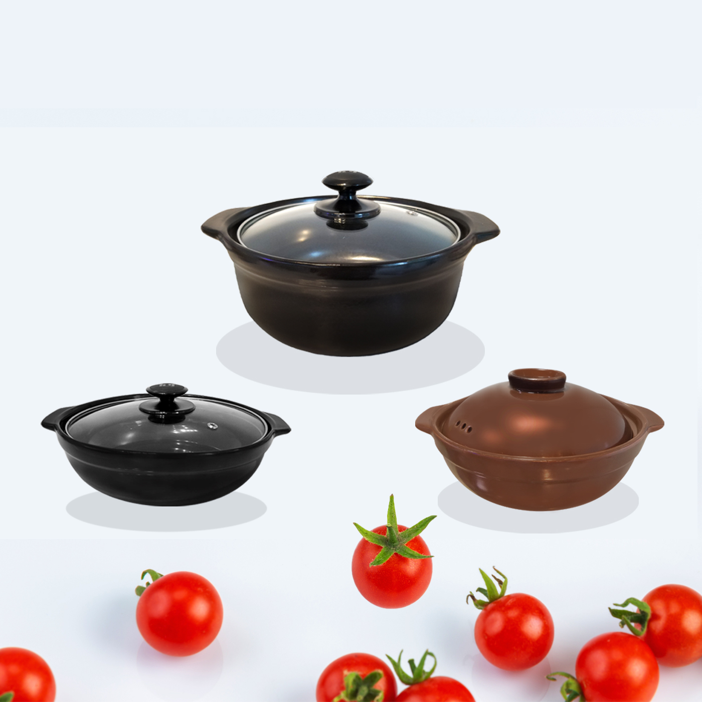 Bộ 3 Nồi Sứ Phương Đông (B0102)