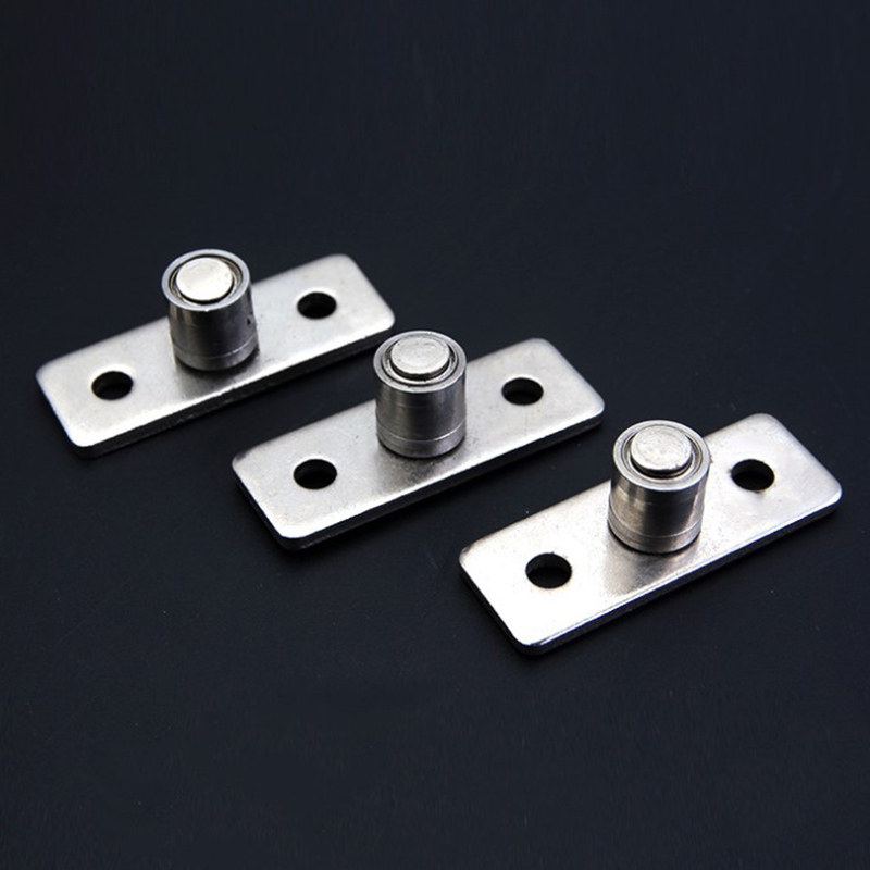 2Pcs Floor Mount Sliding Wooden Door Guide Roller Retainer Top